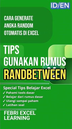 How to Automatically Generate Random Numbers in Excel #FebriExcel #exceltips