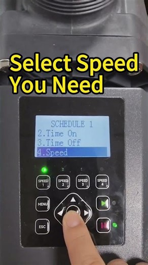 How to set time and speed for the Varpoolfaye Variable Speed Pool Pump?