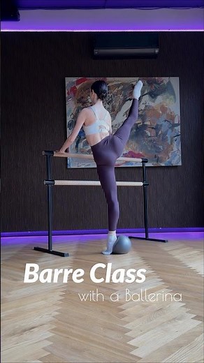 Barre class with ballerina 🩰 #barreworkout