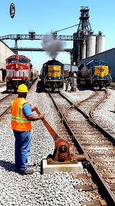 64K views · 340 reactions | Manual Track Switching for Multi-Locomotive Routing in an Industrial Rail Facility #railway #train #wesel | Zona Lokomotif | Facebook