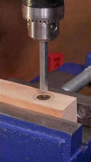 The Easy Way to Install Threaded Inserts! #woodworking #inserts #shorts