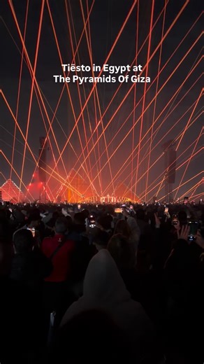 Tiësto is live at the Pyramids of Giza. The set is deep into classic territory, with track after track pulling instant reactions from the crowd. Hands up, phones out, and the pyramids glowing behind the stage as the Giza Plateau moves as one. A night built on pure recognition and shared energy, happening right now under one of the world’s most iconic backdrops. Follow @cairospots, visit our website cairospots.com and download our Cairo Spots iOS app for live updates and on ground coverage from t