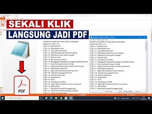 Tutorial Menjadikan Tulisan Notepad Menjadi PDF