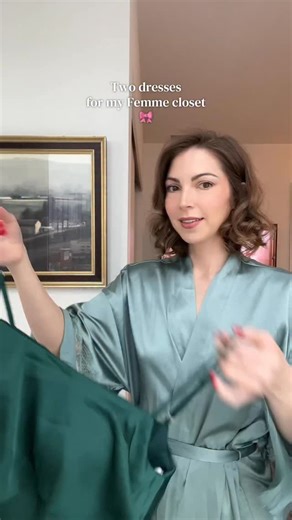 I added a new dress to my collection, the Morza in Hunter green from @aw.bridal I can’t wait to wear it once it’s warmer outside. I’m hanging it right next to another favorite from the same shop, the Verna in Tango red.💋 Which is your favorite? I have a discount code for those who’d like to use it. It’s Kelsey10 #grwm #femmestyle #awbridal #formalwear #bridesmaidsdresses @awbridal.occasions | Kelsey Stacy Pearson