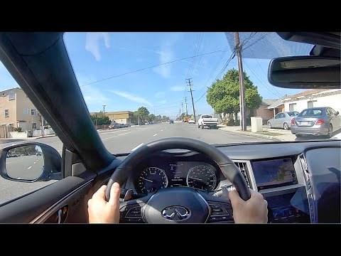 2020 Infiniti Q50 Red Sport 400 POV Test Drive (3D Audio)(ASMR)