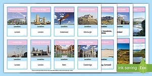 Human and Physical Geographical Features of the UK Sorting Cards