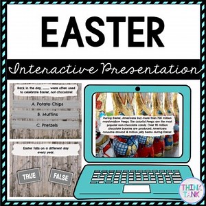 Easter Interactive Google Slides™ Presentation - Digital Holiday Activity