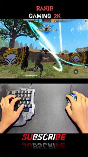 Free Fire Gaming keyboard mouse🖱️⌨️📲 Gameplay #mixpro #geekgamer #shorts #shortsviral #youtubeshorts