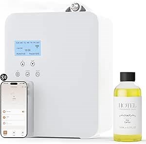 ASAKUKI Scent Air Machine for Home, 300ml Smart Aroma Diffuser for Hotel, Spa, Office– Hotel Collection Scent Diffuser, HVAC Waterless Oil Diffuser - 150ml Oil Included