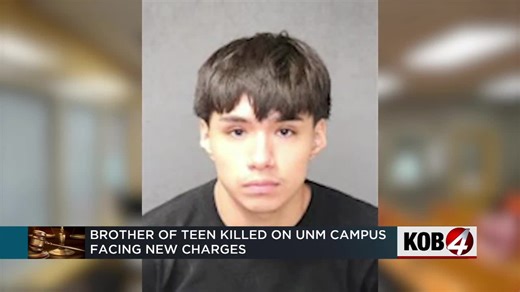 Brother of teen killed on UNM campus faces new charges