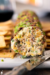 Cheese Log with Bacon and Cheddar