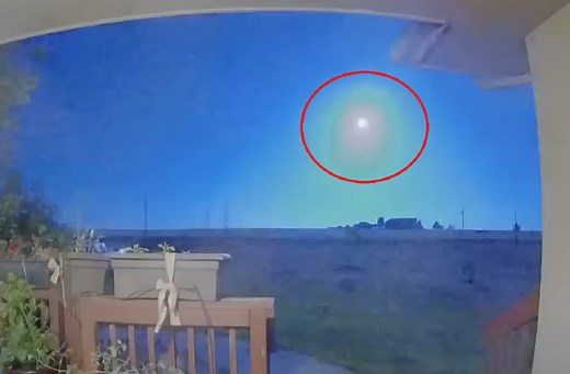 Officials confirm bright blue object caught on video in sky over US