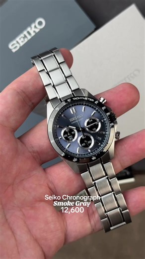 Brand New Seiko Chronograph SBTR027 - Smoke Gray
