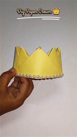 Diy Paper Crown 👑#shorts #diy #teamanvik #crown 👑