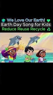 🌍 We Love Our Earth! 💚 | Earth Day Song for Kids | Reduce Reuse Recycle ♻️ #kidslearning