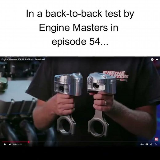 Does connecting rod ratio have an effect on camshaft selection?