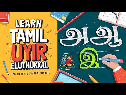 Learn Tamil Uyir Eluthukkal | How to Write Tamil Alphabets | உயிர் எழுத்துக்கள்