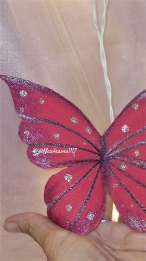 🦋 Easy DIY Butterfly Craft ✨ Aesthetic Handmade Art #Shorts #art #diy #butterfly