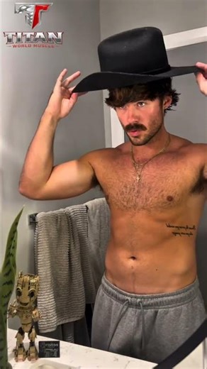 Fit impressive and huge hunk physique man