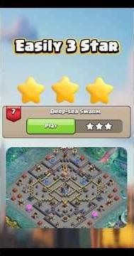 Easily 3 Star Deep Sea Swarm 7th Challenge Step-by-Step Guide (COC)