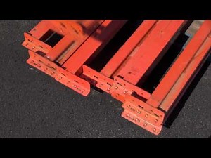 How to stack used pallet racking beams