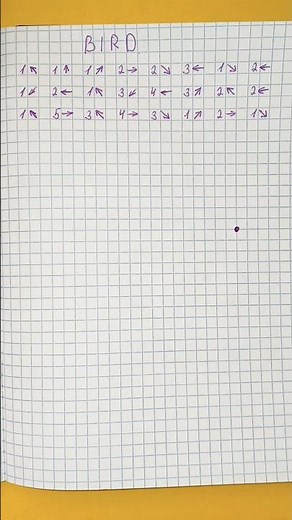 Draw a BEAUTIFUL BIRD using the Number Code! 🐦 | Easy Step-by-Step Grid Art