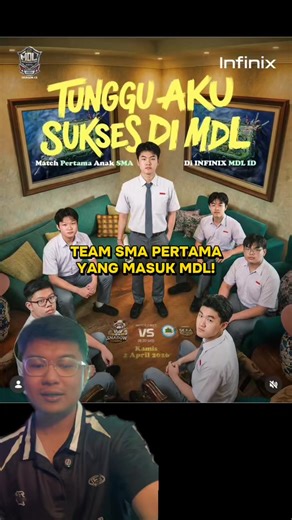 Team SMA pertama yang masuk MDL?! Gila makin keren aja esports 🤙 #MDL #mobilelegends #mplindonesia #MPLID #MDLID