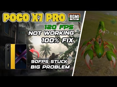 Poco x7 pro bgmi 90 fps problem fix | how to fix poco x7 pro 90 fps stuck problem in bgmi 4.2 update