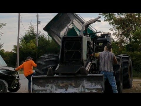 Cleaning the Timberjack 360 up, getting ready for a new hydraulic pump