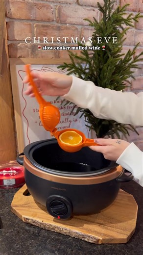 @missgreedyshome serving up the ultimate festive feeling with this slow cooker mulled wine, warm and perfect for sipping while the magic unfolds! ✨ ⁠ ⁠ Low effort, big flavour and guaranteed to make Christmas Eve feel even more special 🍷⁠ ⁠ #morphyrichards #loveyourmorphy #christmaseve #mulledwine #slowcookerrecipes #festivedrinks | Morphy Richards