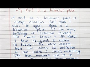 Write a short essay on My Visit to a Historical Place | English