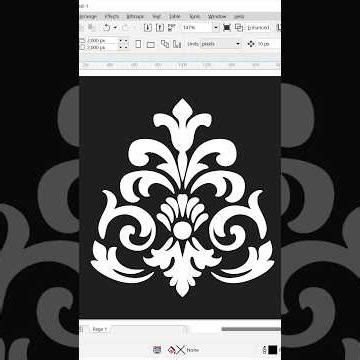 ornamental patterns in CorelDRAW X8 using the B-Spline Tool