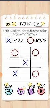 Pokoknya kamu harus menang entah bagaimana caranya brain test level 256