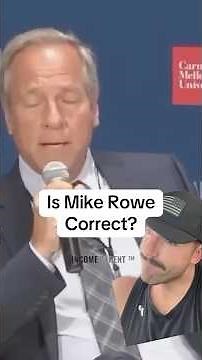 Is Mike Rowe correct? #constructionindustry