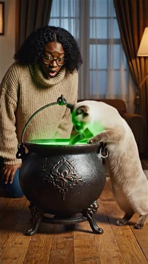 Naughty Cat Ruins My Magic Potion. Crazy Transformation || #cat