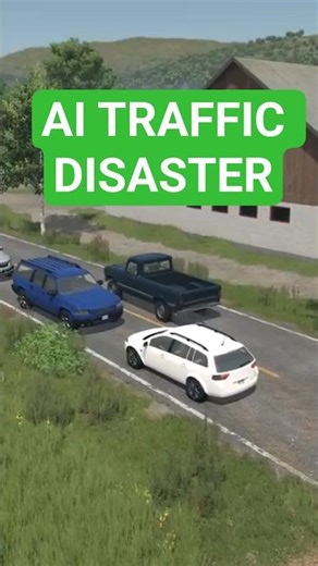 AI TRAFFIC PASSING DISASTER - Farming Simulator 25