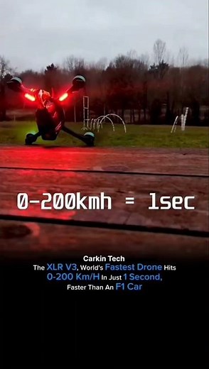 🚀 World's Fastest Drone | XLR V3 | 0-200 Km/h in Just 1 Second ⚡ Faster Than F1 Car