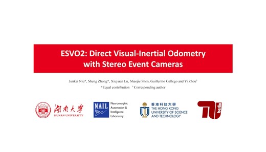 ESVO2: Direct Visual-Inertial Odometry with Stereo Event Cameras [IEEE T-RO 202]