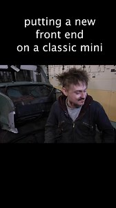 Putting a new front back onto triggers Broom.. I mean the mini traveller! #car #welding #classiccar #bodgejob #repair #restoration sort of lol #rustoration more like | LOOK MUM NO COMPUTER