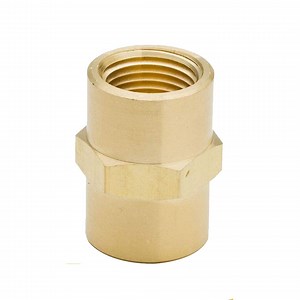 [Hot Item] NPT 1/4′ ′ BSPP Brass Coupler Female Hex Nipple Fittings Hex Coupling Socket Fitting