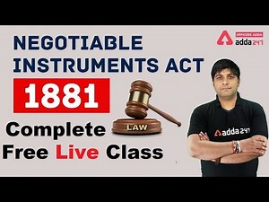 Negotiable Instrument Act, 1881 Full Lecture | JAIIB Exam 2023