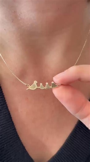 They fly far, but they always circle back 🔁🕊️. That's the powerful truth of the Mama & Baby Bird story. Wear your little flock close 📿 as they take on the world 🌍. Your story, simply worn ✨. Minimalist design, crafted for daily comfort. Up to five tiny birds—kept close in silver ⚪️, or marked for a forever chapter in 14K gold 💛 with a diamond 💎. Silver version ships quickly in 48 hours ⚡🚚. A family album—made to wear. ✅ Shop Now with 40% Off on Silver ✅ Available in Silver (under $89) or 