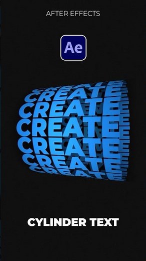 Make This Sleek Rotating Cylinder Text in After Effects | Tutorial