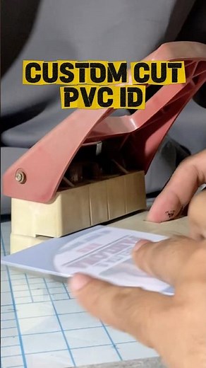 Custom Big Size PVC ID Card | Printing Tutorial #shorts