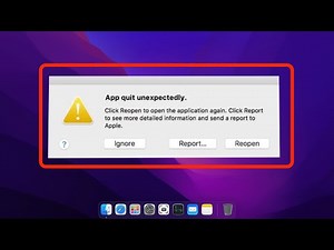 Quit Unexpectedly Mac Application Problem Solved
