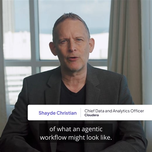 Agentic AI goes beyond chatbots. It plans, reasons, and takes action. Shayde Christian, Cloudera's Chief Data & Analytics Officer, breaks down the technology ⬇️ | Cloudera