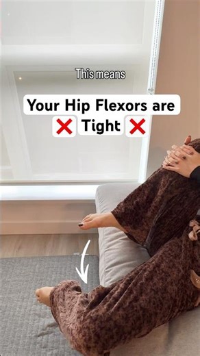 Try this hip flexor test if you sit a lot #hipflexors #posturetips #hipmobility #tighthips #mobility