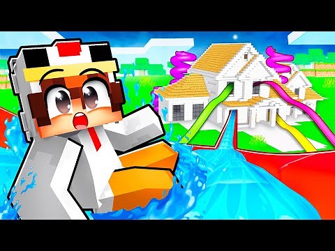 J'ai construis un PARC AQUATIQUE dans ma Maison sur Minecraft !