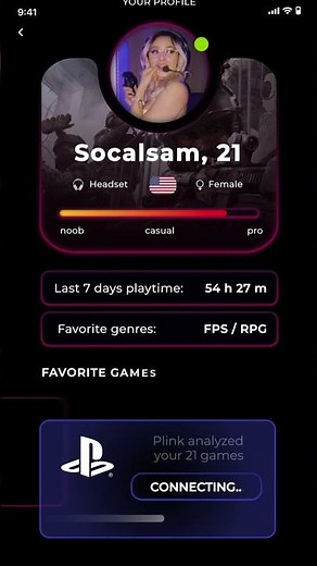 PLINK - matchmaking app for gamers