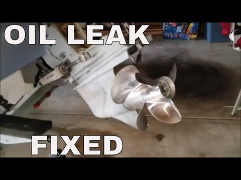 VOLVO PENTA DUOPROP OUTDRIVE LEAKING SEAL REPLACEMENT